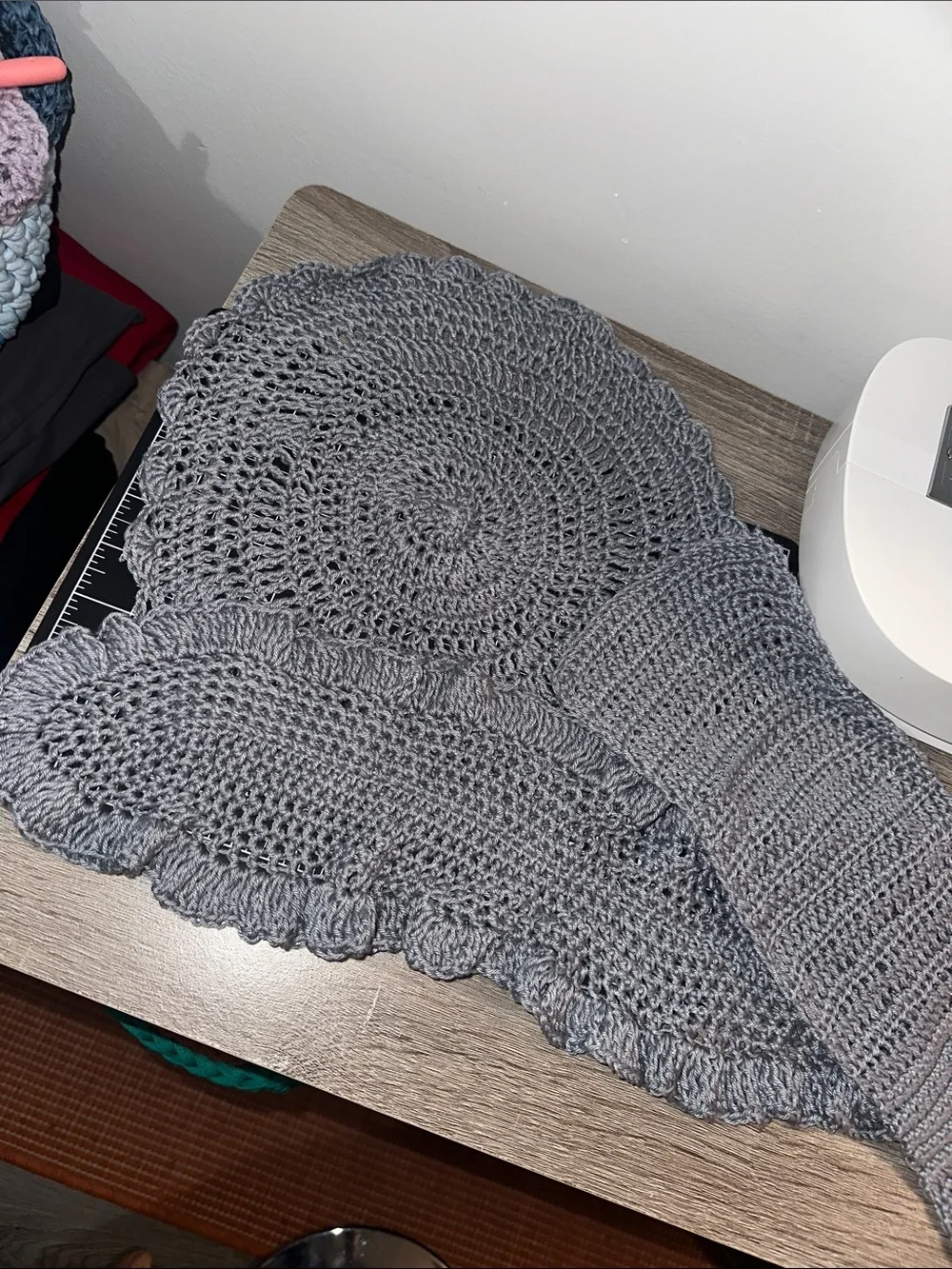 Crochet doily bundle of 3- 100% cotton